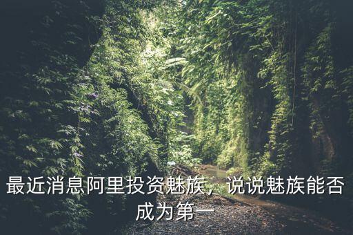 最近消息阿里投資魅族，說(shuō)說(shuō)魅族能否成為第一