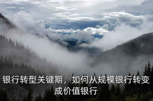 銀行轉(zhuǎn)型關(guān)鍵期，如何從規(guī)模銀行轉(zhuǎn)變成價值銀行