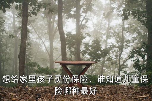 想給家里孩子買份保險，誰知道兒童保險哪種最好