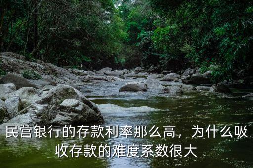民營銀行的存款利率那么高，為什么吸收存款的難度系數很大