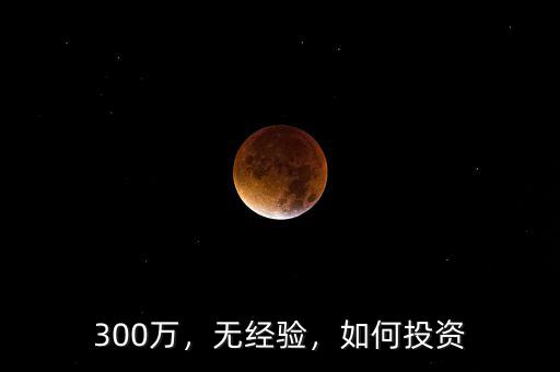 300萬(wàn)，無(wú)經(jīng)驗(yàn)，如何投資