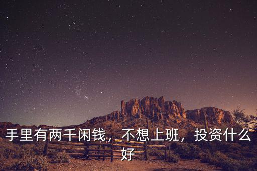 手里有兩千閑錢(qián)，不想上班，投資什么好