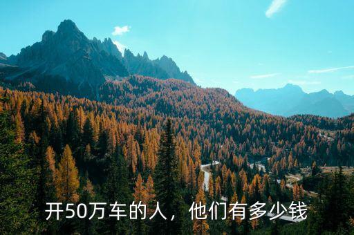 開(kāi)50萬(wàn)車的人，他們有多少錢