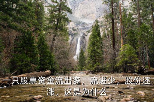 一只股票資金流出多，流進(jìn)少，股價(jià)還漲，這是為什么