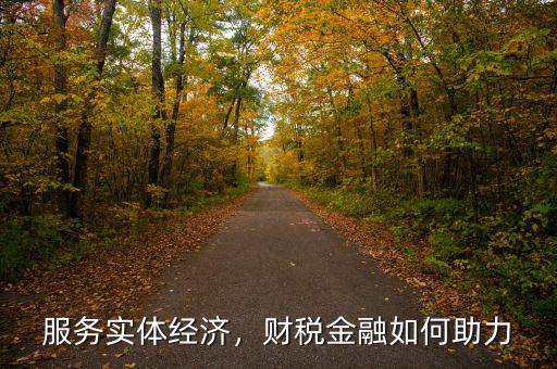 服務(wù)實(shí)體經(jīng)濟(jì)，財(cái)稅金融如何助力