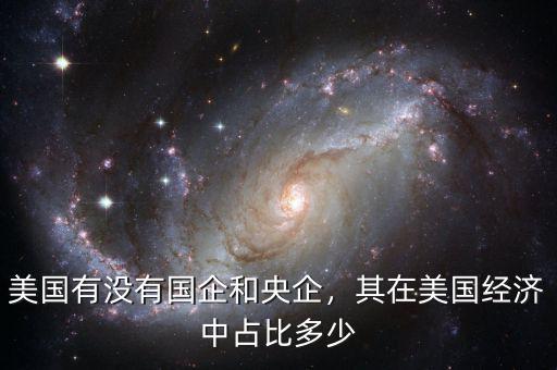 美國(guó)有沒(méi)有國(guó)企和央企，其在美國(guó)經(jīng)濟(jì)中占比多少