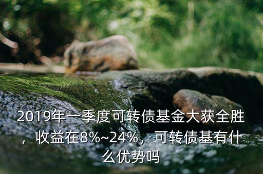 2019年一季度可轉(zhuǎn)債基金大獲全勝，收益在8%~24%，可轉(zhuǎn)債基有什么優(yōu)勢(shì)嗎