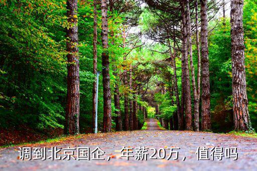調(diào)到北京國企，年薪20萬，值得嗎