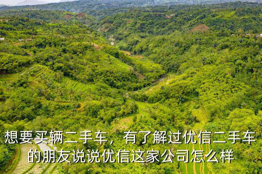 想要買(mǎi)輛二手車(chē)，有了解過(guò)優(yōu)信二手車(chē)的朋友說(shuō)說(shuō)優(yōu)信這家公司怎么樣