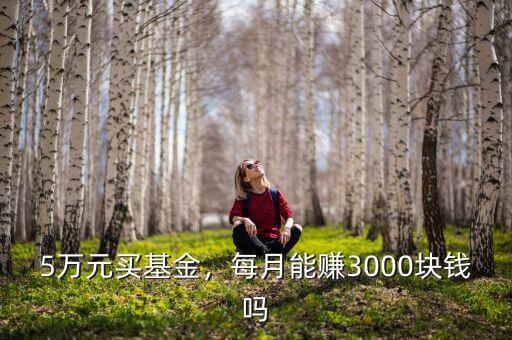 5萬元買基金，每月能賺3000塊錢嗎