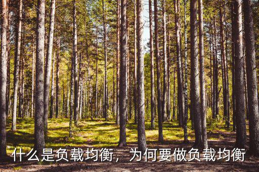 什么是負載均衡，為何要做負載均衡