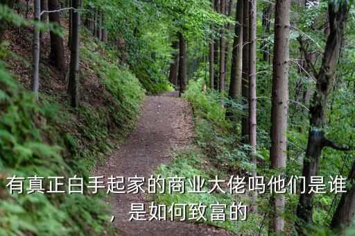 有真正白手起家的商業(yè)大佬嗎他們是誰，是如何致富的