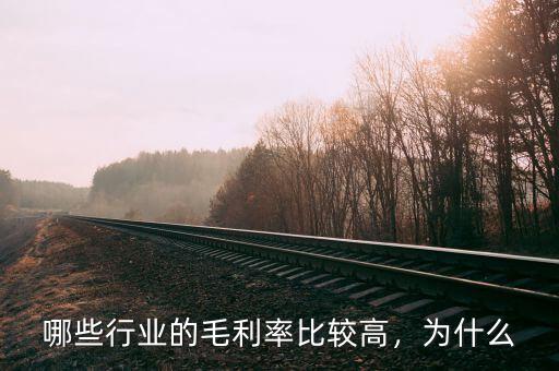 哪些行業(yè)的毛利率比較高，為什么