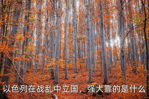 以色列在戰(zhàn)亂中立國，強大靠的是什么