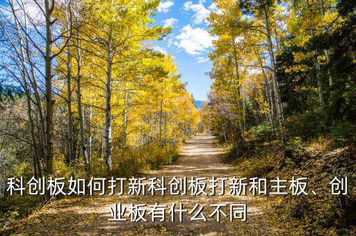 科創(chuàng)板如何打新科創(chuàng)板打新和主板、創(chuàng)業(yè)板有什么不同