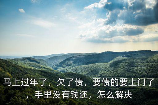 馬上過年了，欠了債，要債的要上門了，手里沒有錢還，怎么解決