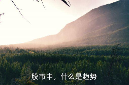 股市中，什么是趨勢(shì)