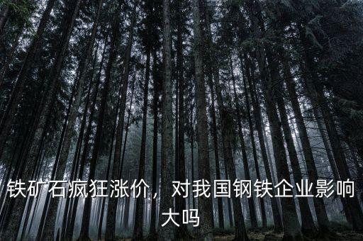 鐵礦石瘋狂漲價，對我國鋼鐵企業(yè)影響大嗎