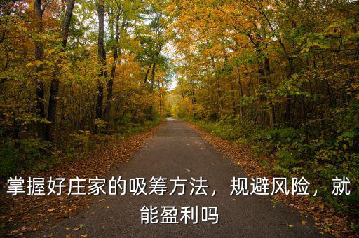 掌握好莊家的吸籌方法，規(guī)避風險，就能盈利嗎