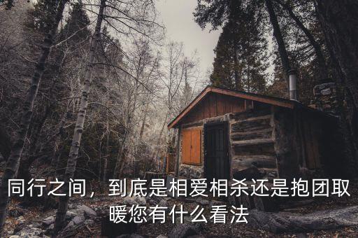 同行之間，到底是相愛相殺還是抱團(tuán)取暖您有什么看法
