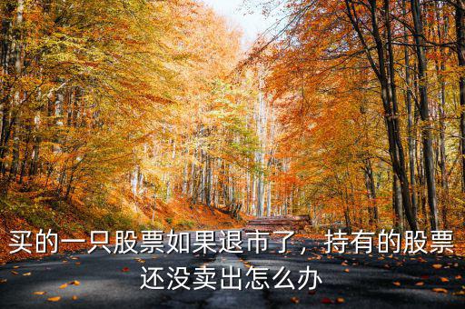 股票摘牌以后沒(méi)賣(mài)出的股票怎么辦,沒(méi)有賣(mài)出的股票怎么處理