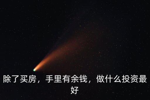 除了買房，手里有余錢，做什么投資最好