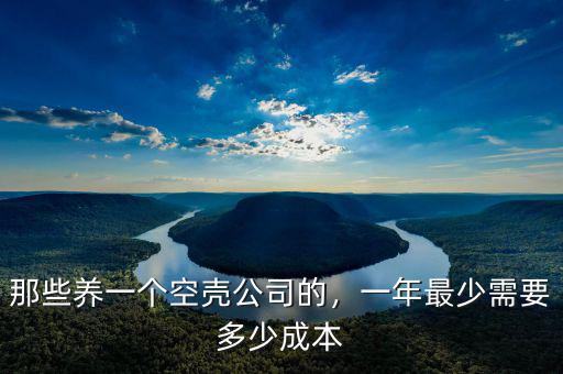 那些養(yǎng)一個(gè)空殼公司的，一年最少需要多少成本