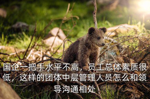 國企一把手水平不高，員工總體素質(zhì)很低，這樣的團體中層管理人員怎么和領(lǐng)導(dǎo)溝通相處