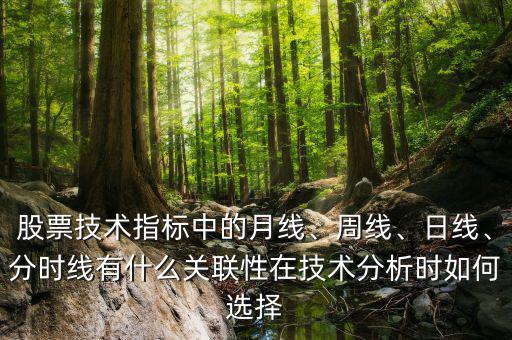 股票技術(shù)指標(biāo)中的月線、周線、日線、分時(shí)線有什么關(guān)聯(lián)性在技術(shù)分析時(shí)如何選擇