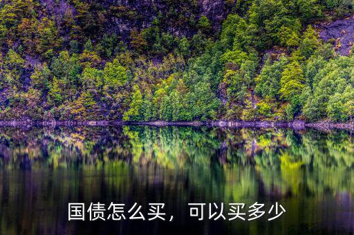 國債怎么買，可以買多少