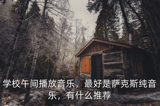 學(xué)校午間播放音樂(lè)，最好是薩克斯純音樂(lè)，有什么推薦