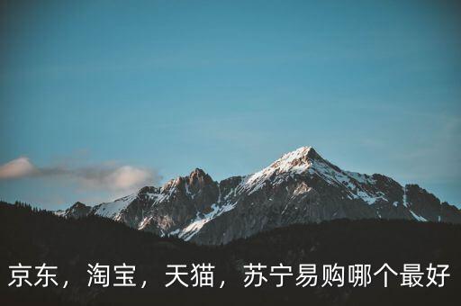 京東，淘寶，天貓，蘇寧易購(gòu)哪個(gè)最好