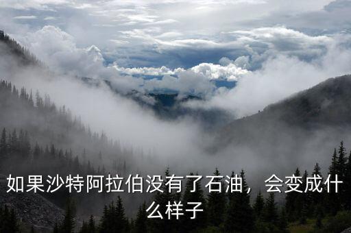 如果沙特阿拉伯沒(méi)有了石油，會(huì)變成什么樣子