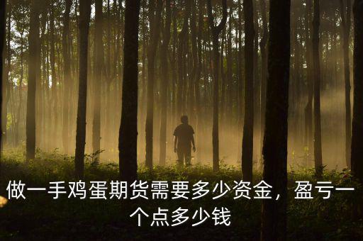 做一手雞蛋期貨需要多少資金，盈虧一個點多少錢
