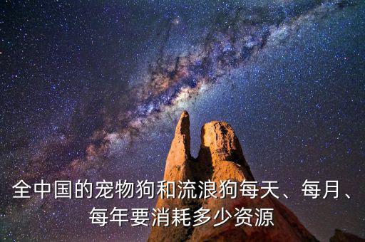 全中國的寵物狗和流浪狗每天、每月、每年要消耗多少資源