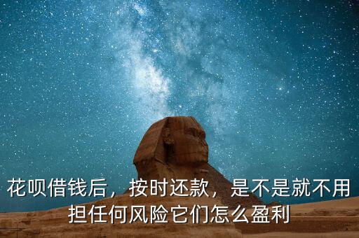 花唄借錢后，按時還款，是不是就不用擔(dān)任何風(fēng)險它們怎么盈利