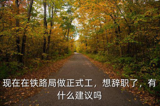 現(xiàn)在在鐵路局做正式工，想辭職了，有什么建議嗎