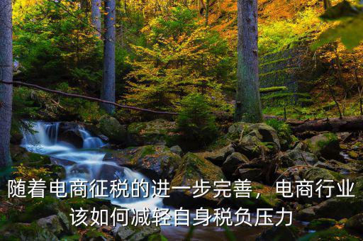 隨著電商征稅的進一步完善，電商行業(yè)該如何減輕自身稅負壓力
