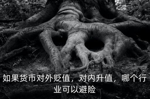 如果貨幣對(duì)外貶值，對(duì)內(nèi)升值，哪個(gè)行業(yè)可以避險(xiǎn)