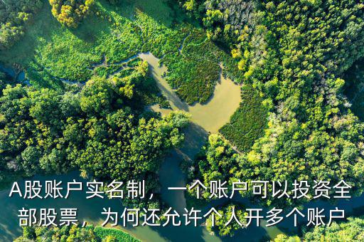 A股賬戶實名制，一個賬戶可以投資全部股票，為何還允許個人開多個賬戶