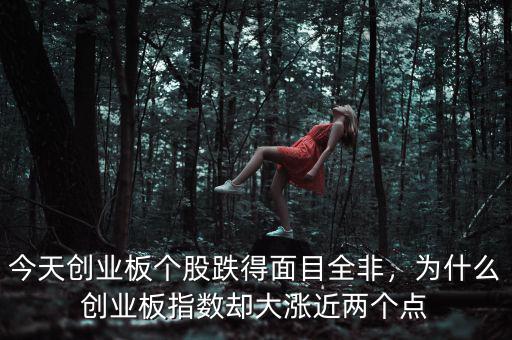 今天創(chuàng)業(yè)板個股跌得面目全非，為什么創(chuàng)業(yè)板指數(shù)卻大漲近兩個點(diǎn)