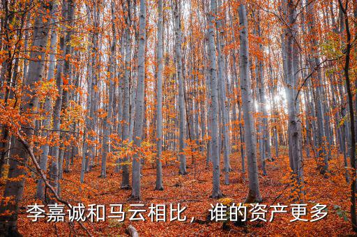 李嘉誠(chéng)和馬云相比，誰的資產(chǎn)更多
