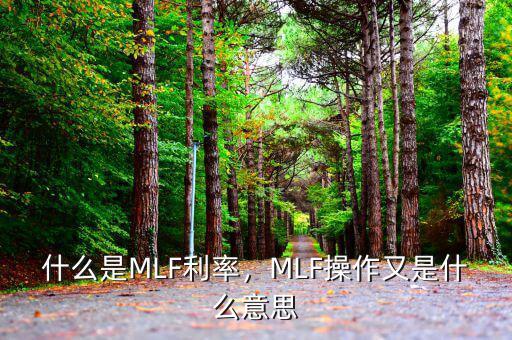 什么是MLF利率，MLF操作又是什么意思