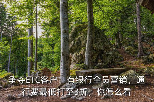 爭(zhēng)奪ETC客戶：有銀行全員營(yíng)銷，通行費(fèi)最低打至3折，你怎么看