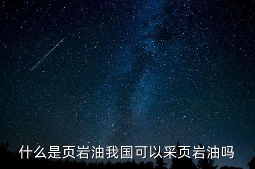 什么是頁巖油我國(guó)可以采頁巖油嗎