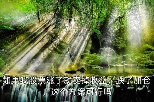如果我股票漲了就賣掉收益，跌了加倉，這個方案可行嗎