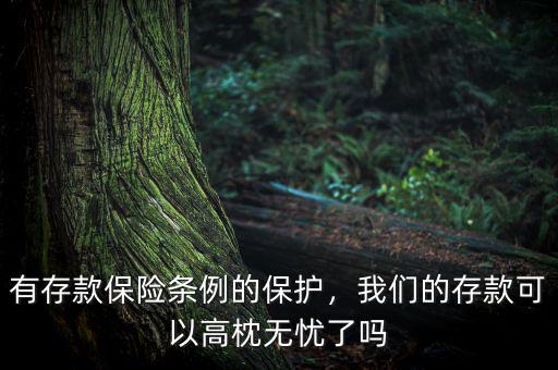 有存款保險條例的保護(hù)，我們的存款可以高枕無憂了嗎