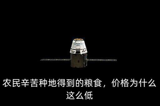 農(nóng)民辛苦種地得到的糧食，價格為什么這么低