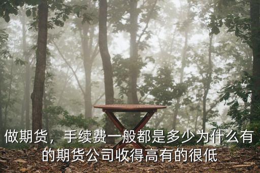 做期貨，手續(xù)費一般都是多少為什么有的期貨公司收得高有的很低
