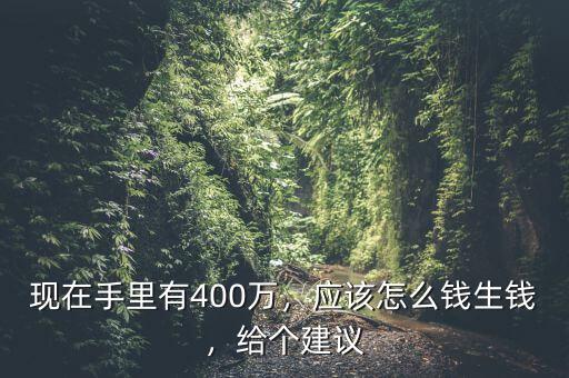 現(xiàn)在手里有400萬，應(yīng)該怎么錢生錢，給個(gè)建議